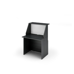 [76808] MODULO RECEPTION SOPRALZO+DESKTOP 80x76x117cm NERO VEN. /BIANCO - PRESTIGE