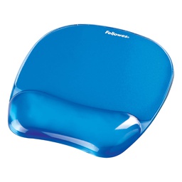 [40291] Mousepad CON POGGIAPOLSI IN GEL TRASPARENTE BLU