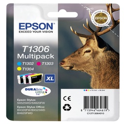 [EPST13064012] MULTIPACK CONTENENTE 3 INKJ (1 CIANO 1MAGENTA 1GIALLO BX320FW