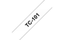 [BROTC101] NASTRI SERIE TC DA 12 MM - COLORE NASTRO: TRASPARENTE - COLORE SCRITTA: NERO