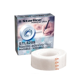 [STL6209] NASTRO ADESIVO 19mmx33mt SCRIVIBILE e INVISIBILE Starline