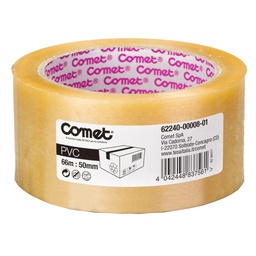 [37920] NASTRO ADESIVO 66MTX50MM TRASP.PVC 62-240 COMET