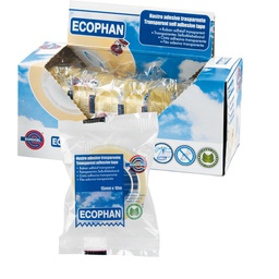 [87011] Nastro adesivo Ecophan 15mmx10mt in caramella Eurocel