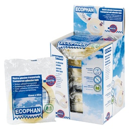 [87015] Nastro adesivo Ecophan 15mmx66mt in caramella Eurocel