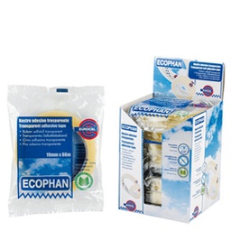 [87015] Nastro adesivo Ecophan 15mmx66mt in caramella Eurocel