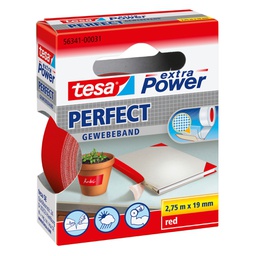 [37928] NASTRO ADESIVO TELATO 19MMX2,7MT ROSSO 56341 XP PERFECT
