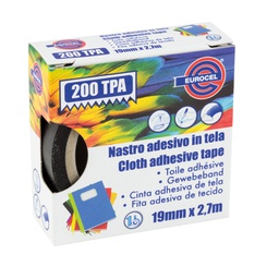[87017] Nastro adesivo telato TPA bianco 200 19mmx2,7mt Eurocel