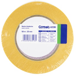 [62506] NASTRO BIADESIVO 50MTX25MM TRASP. 64-621 TERMO SINGOLO COMET