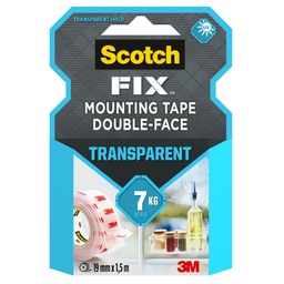 [59102] Nastro biadesivo Scotch FIX 19MMX1,5MT trasparente Scotch®