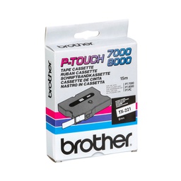 [BROTX221] NASTRO BROTHER TX-221 9MM BIANCO/NERO