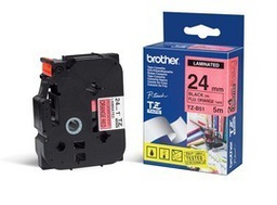 [BROTZEB51] NASTRO BROTHER TZeB51 24MMx8MT NERO/ARANCIO FLUO