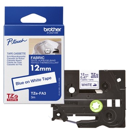 [BROTZEFA3] NASTRO BROTHER TZE-FA3 12MMx3MT BLU/BIANCO TESSUTO