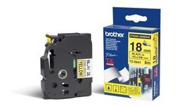 [BROTZES641] NASTRO BROTHER TZ-eS641 18MMx8MT NERO/GIALLO ADESIVO RESISTENTE