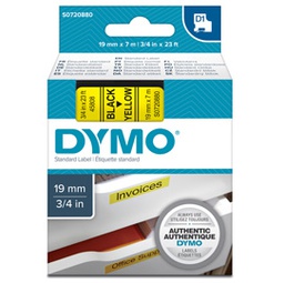 [27884] NASTRO DYMO TIPO D1 (19MMX7MT NERO/GIALLO 458080