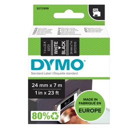 [37893] NASTRO DYMO TIPO D1 (24MMX7MT BIANCO/NERO 537210