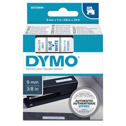 [27847] NASTRO DYMO TIPO D1 (9MMX7M BLU/BIANCO 409140