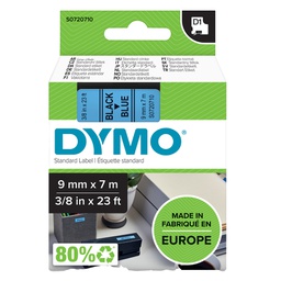 [27849] NASTRO DYMO TIPO D1 (9MMX7M NERO/BLU 409160