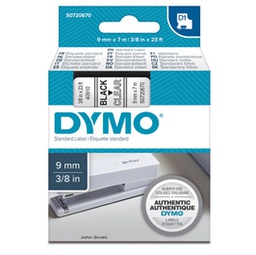 [27845] NASTRO DYMO TIPO D1 (9MMX7M NERO/TRASPARENTE 409100