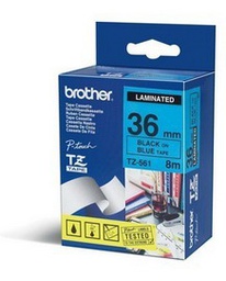 [BROTZE561] NASTRO LAMINATO BROTHER TZE-561 36MMx8MT NERO/BLU