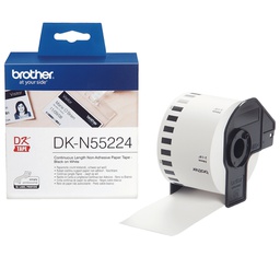 [BRODKN55224] NASTRO NON ADES IN CARTA NERO/BIANCO 54MM - 30.48MT LUNGHEZZA
