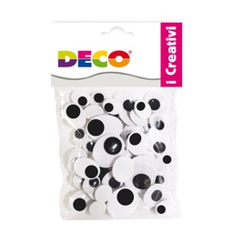 [82012] Occhietti adesivi ovali busta da 50pz misure assortite DECO