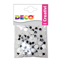 [79474] OCCHIETTI ADESIVI TONDI BUSTA DA 50 PZ. MISURE ASSORTITE DECO