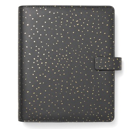 [94934] Organiser f.to A5 233x217x46mm c/cinturino Confetti nero Filofax