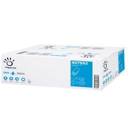 [79643] Pacco 100 asciugamani piegati a W goffrato a onda Dry Tech Papernet