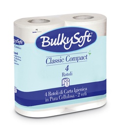 [82496] Pacco 4 rotoli Carta Igienica 500 strappi Classic BulkySoft