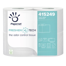 [86231] Pacco 4RT Carta igienica 2 veli 33,3mt 300 strappi Freshen Tech Papernet