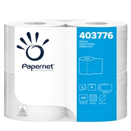 [51785] Pacco 4RT carta igienica 2veli Maxi 350strappi goffrata micro Papernet