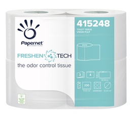 [86230] Pacco 4RT Carta igienica 3 veli 25,3mt 230 strappi Freshen Tech Papernet