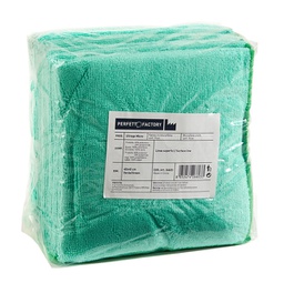 [89411] Pack 10 Panni microfibra 40x40cm verde Ultrega PerfettoFactory