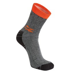 [98106] ***Pack 2 paia calze corte grigio/arancio Tg. unica Giady U-Power