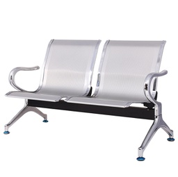 [92359] Panca attesa a 2 posti in acciaio Grigio