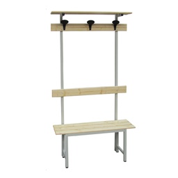 [91658] Panca in legno con alzata a 3 POSTI L100cm