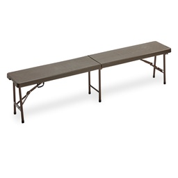 [91679] Panca pieghevole L183cm in HDPE noce Horeca