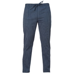 [96680] ***Pantalone da cuoco Enrico Tg. XL gessato blu