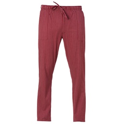 [96675] ***Pantalone da cuoco Enrico Tg. XL gessato bordeaux