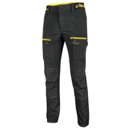 [98088] Pantalone Horizon Tg. L nero-giallo U-power