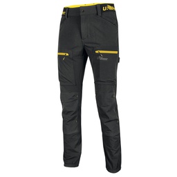 [98089] Pantalone Horizon Tg. XL nero-giallo U-power