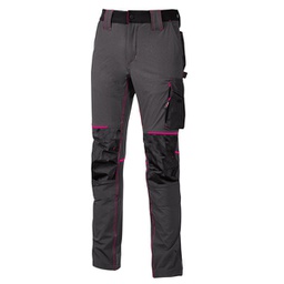 [97987] Pantaloni donna Atom Lady grigio-fucsia Taglia L U-power