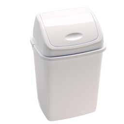 [82731] Pattumiera a basculante 35Lt Rif Basic Bianco