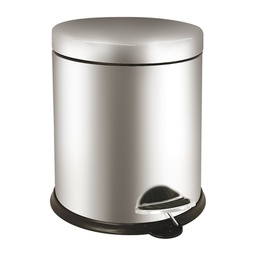[98491] Pattumiera a pedale Bin Basic 5L in acciaio inox