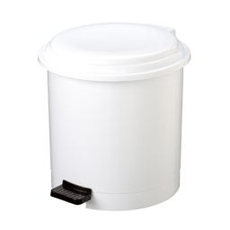 [71001] PATTUMIERA A PEDALE RUF IN PPL BIANCO 12Lt