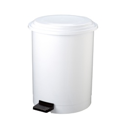 [67555] PATTUMIERA A PEDALE RUF IN PPL BIANCO 40Lt