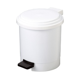 [71000] PATTUMIERA A PEDALE RUF IN PPL BIANCO 6Lt