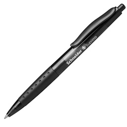 [73508] Penna a sfera a scatto SUPRIMO punta media nero SCHNEIDER