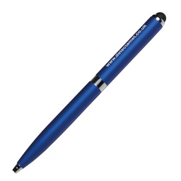 [97757] Penna detectabile retrattile 2 in 1 per iphone ipad e tablet colore blu