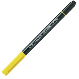 [85034] Pennarello a 2 punte AQUA BRUSH DUO giallo di cadmio limone LYRA
